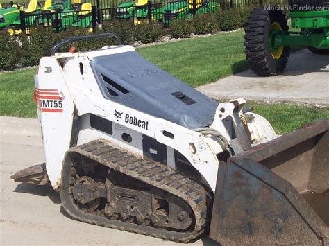 small yellow skid steer|bobcat mt55 skid steer.